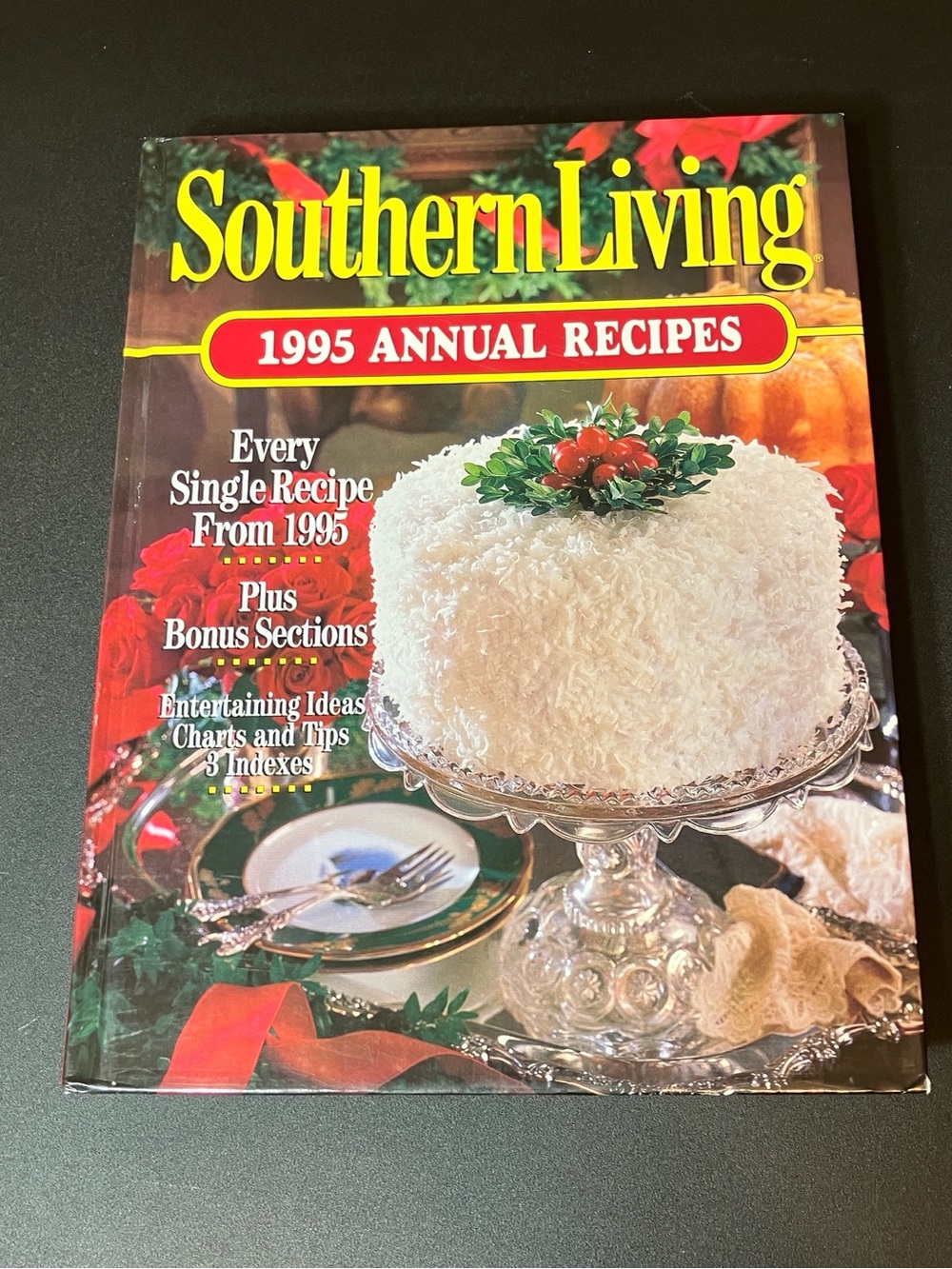 Southern Living 1995 Annual Recipes Cookbook — Red & Yellow Cover